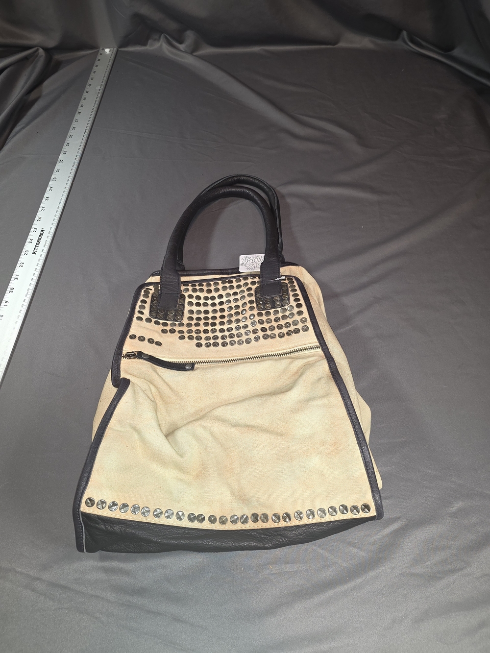 Free People Studded Expandable Tote Bag — NWT - Picture 3 of 12